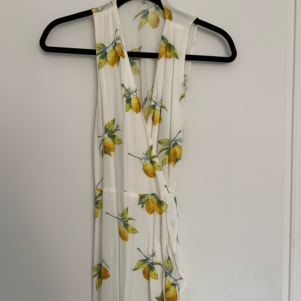 Rails Madison Lemon Print Wrap Dress